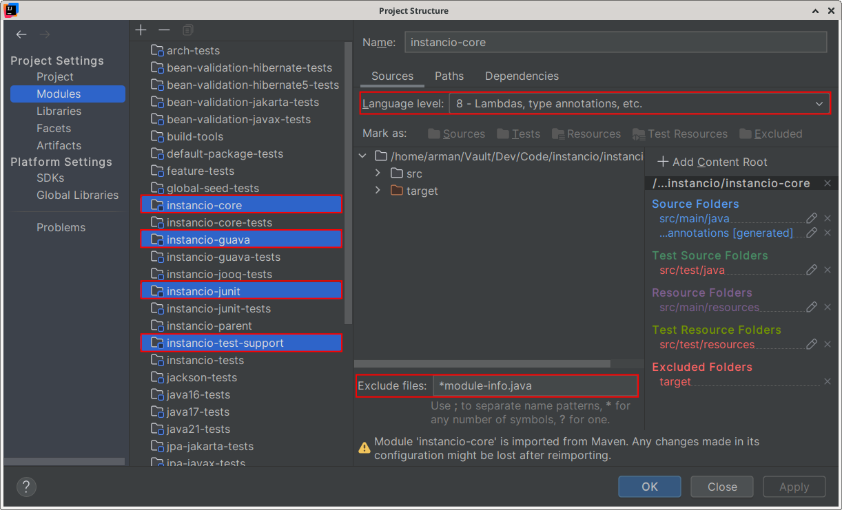 IntelliJ IDEA: Project Structure